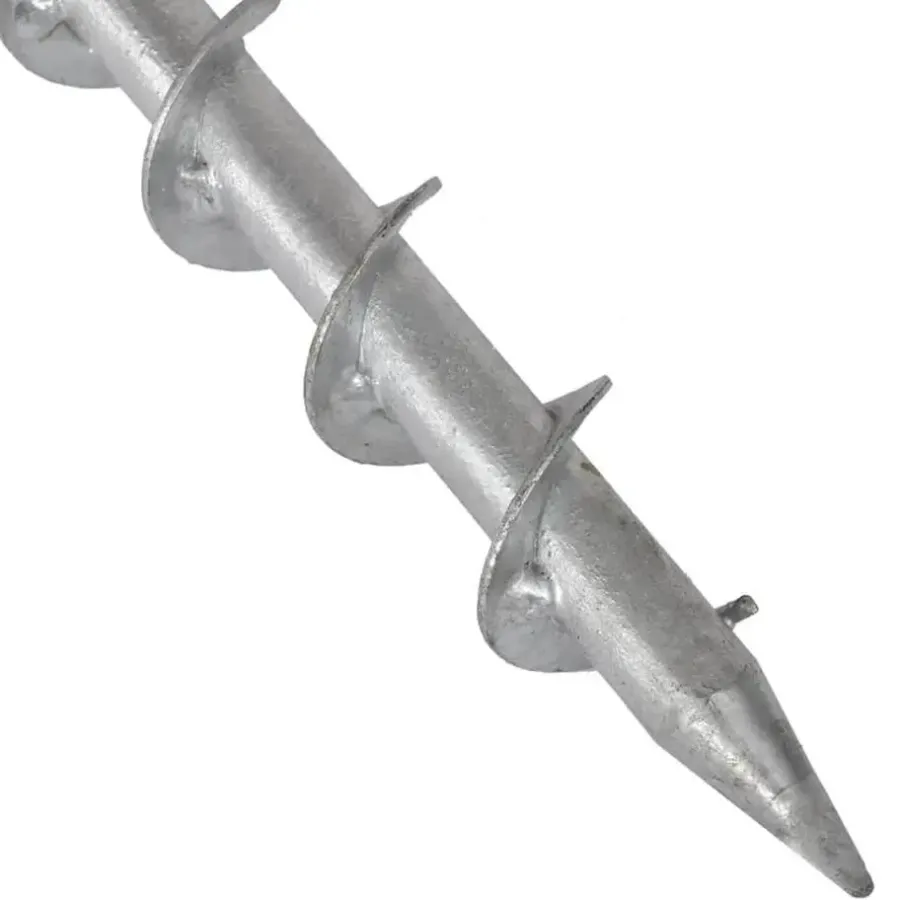 vidaXL - Parasolvoet grondanker - Zilver - Staal