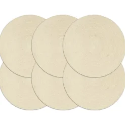 Placemats-vidaXL - Placemat - Bruin - Katoen - 6 stuks