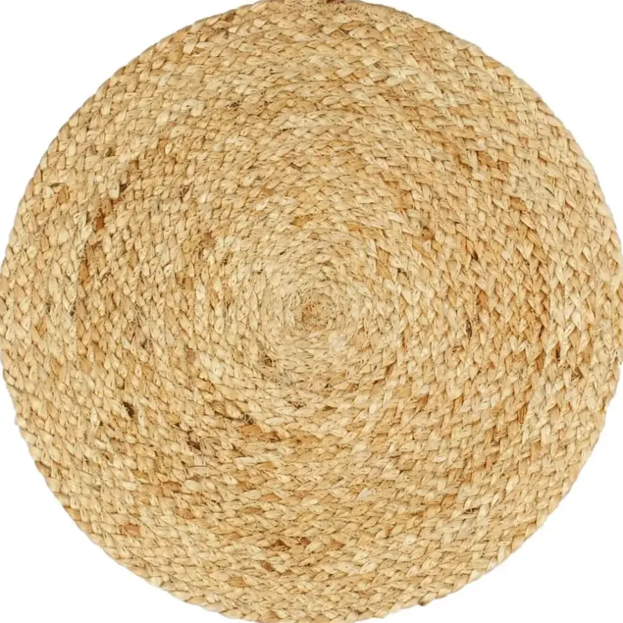 Placemats-vidaXL - Placemat - Bruin - Jute - 6 stuks