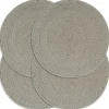 Placemats-vidaXL - Placemat - Grijs - Katoen - 4 stuks