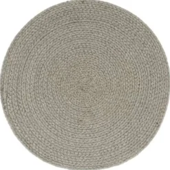 Placemats-vidaXL - Placemat - Grijs - Katoen - 4 stuks