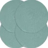vidaXL - Placemat - Groen - Katoen - 4 stuks