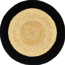 vidaXL - Placemat - Zwart - Katoen - 6 stuks