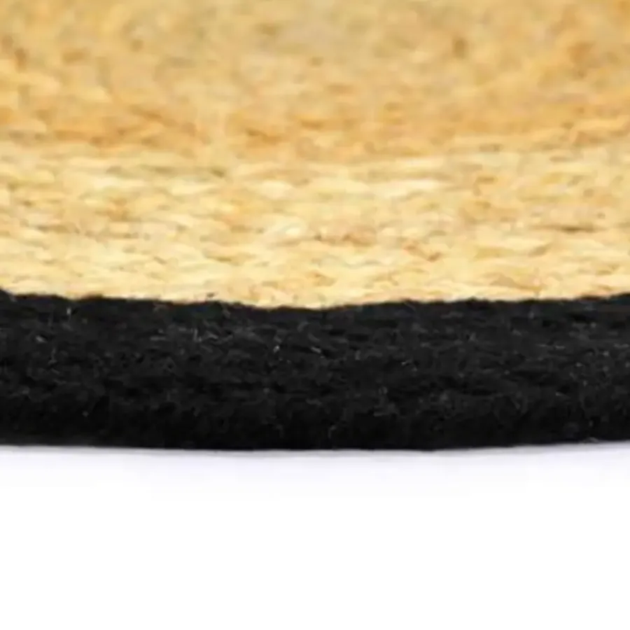 vidaXL - Placemat - Zwart - Katoen - 6 stuks