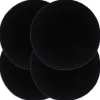 vidaXL - Placemat - Zwart - Katoen - 4 stuks