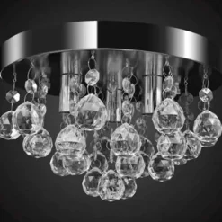 Kroonluchters-vidaXL - Plafondlamp - Transparent - Metaal