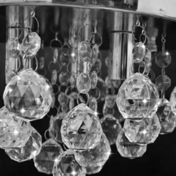 Kroonluchters-vidaXL - Plafondlamp - Transparent - Metaal