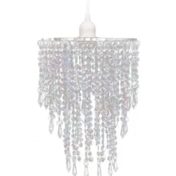 vidaXL - Plafondlamp - Transparent - Staal - 22.5 x 30.5 cm
