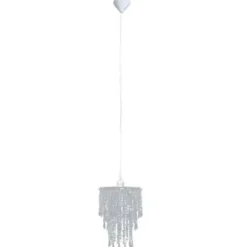 vidaXL - Plafondlamp - Transparent - Staal - 22.5 x 30.5 cm