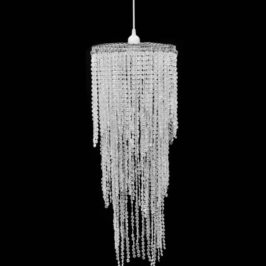 Kroonluchters-vidaXL - Plafondlamp - Transparent - Staal - 26 x 70 cm