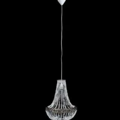 Kroonluchters-vidaXL - Plafondlamp - Transparent - Staal - 36.5 x 46 cm
