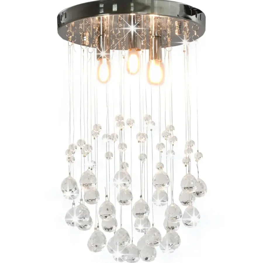 Kroonluchters-vidaXL - Plafondlamp - Zilver - Metaal