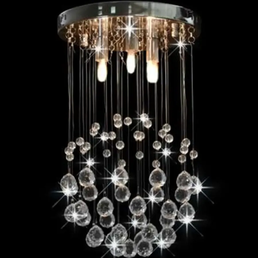 Kroonluchters-vidaXL - Plafondlamp - Zilver - Metaal