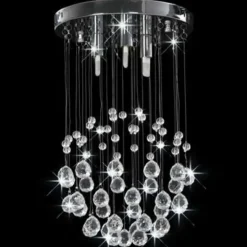 Kroonluchters-vidaXL - Plafondlamp - Zilver - Metaal