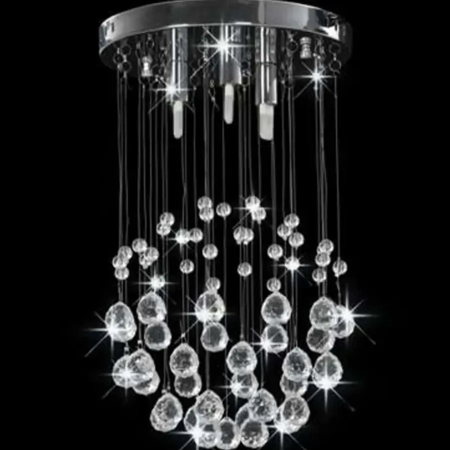 Kroonluchters-vidaXL - Plafondlamp - Zilver - Metaal