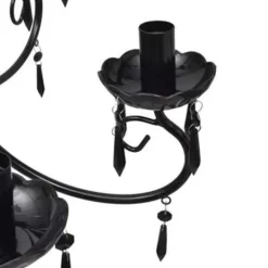 vidaXL - Plafondlamp - Zwart - Metaal - 55.5 x 46 cm