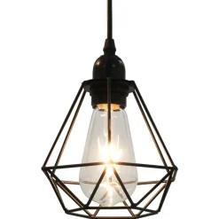 vidaXL - Plafondlamp - Zwart - Metaal
