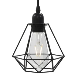 vidaXL - Plafondlamp - Zwart - Metaal