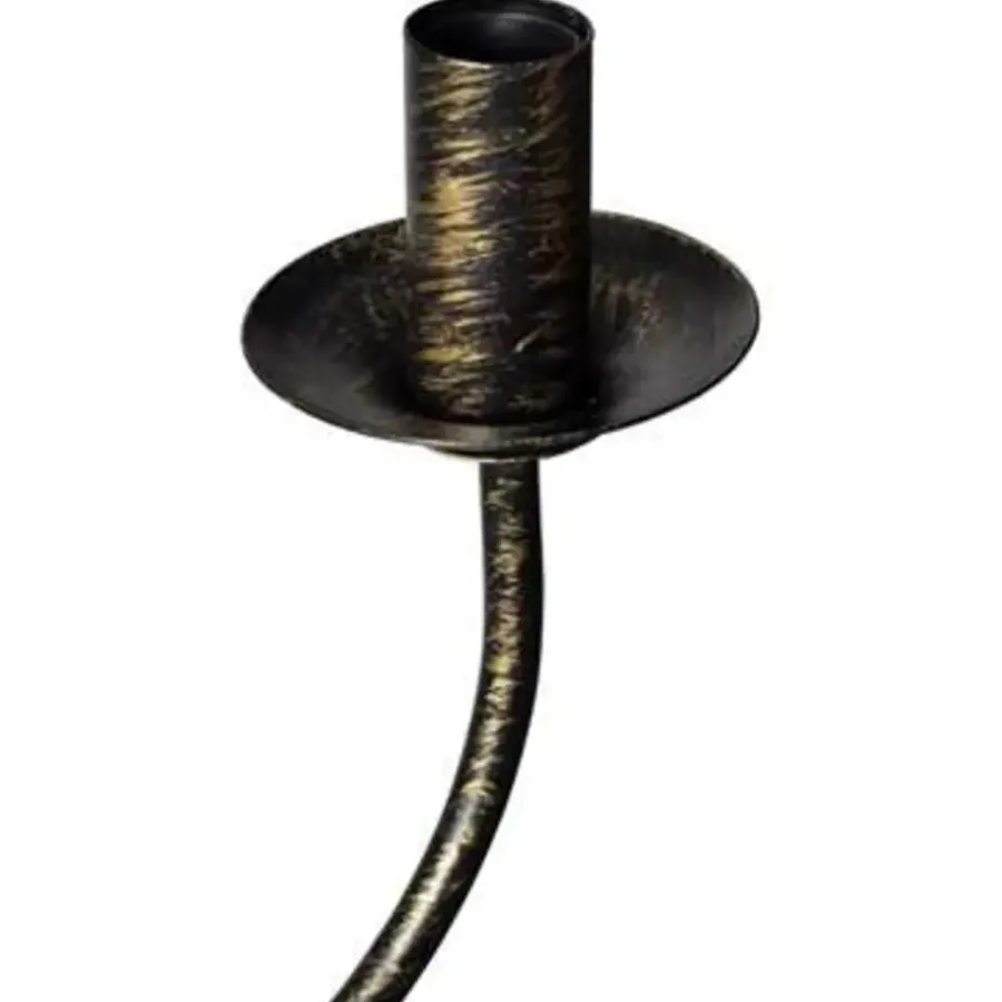 vidaXL - Plafondlamp - Zwart - Metaal - 80 x 45 cm