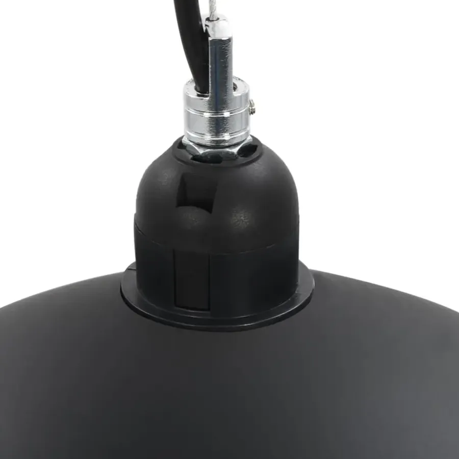 vidaXL - Plafondlamp - Zwart - Metaal - 40 cm - 2 stuks