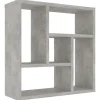 vidaXL - Plank - Grijs - Bewerkt hout