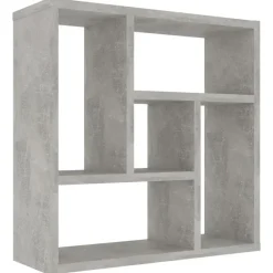 vidaXL - Plank - Grijs - Bewerkt hout