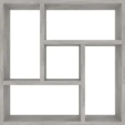vidaXL - Plank - Grijs - Bewerkt hout