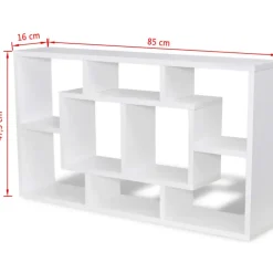 Wandrekken-vidaXL - Plank - Wit - Bewerkt hout
