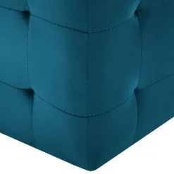 Poefen-vidaXL - Poef - Blauw - Stof