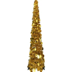 vidaXL - Pop-up Kerstboom - Goud - 120 x 25 cm