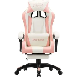 Gamestoelen-vidaXL - Race Stoel - Roze - Kunstleer