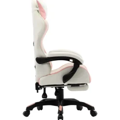 Gamestoelen-vidaXL - Race Stoel - Roze - Kunstleer