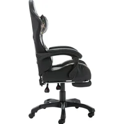 Gamestoelen-vidaXL - Race Stoel - Zwart - Kunstleer