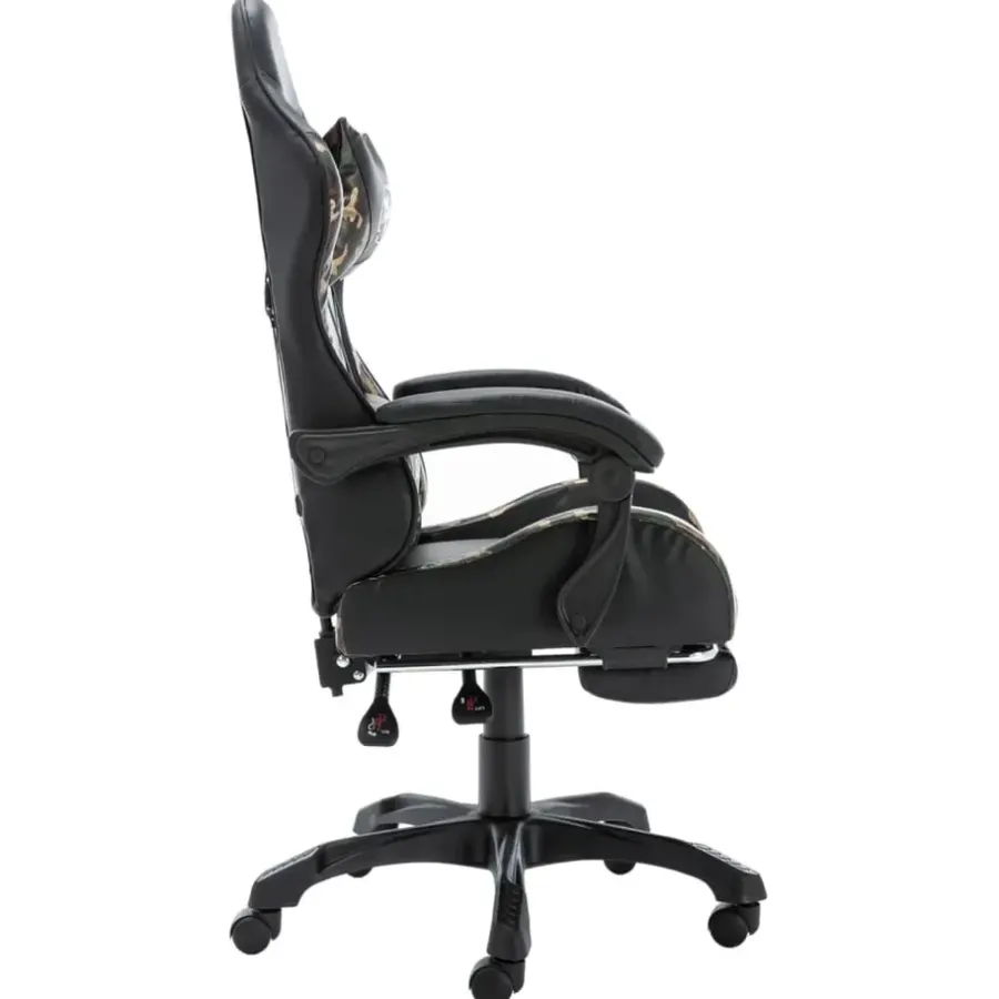 Gamestoelen-vidaXL - Race Stoel - Zwart - Kunstleer