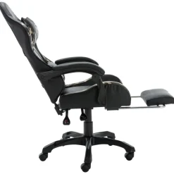 Gamestoelen-vidaXL - Race Stoel - Zwart - Kunstleer