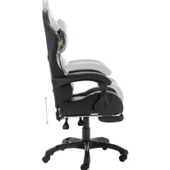 Gamestoelen-vidaXL - Race Stoel - Zwart - Kunstleer