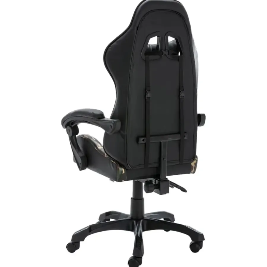 Gamestoelen-vidaXL - Race Stoel - Zwart - Kunstleer