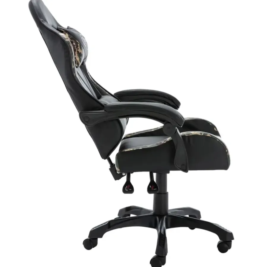 Gamestoelen-vidaXL - Race Stoel - Zwart - Kunstleer