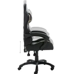 Gamestoelen-vidaXL - Race Stoel - Zwart - Kunstleer