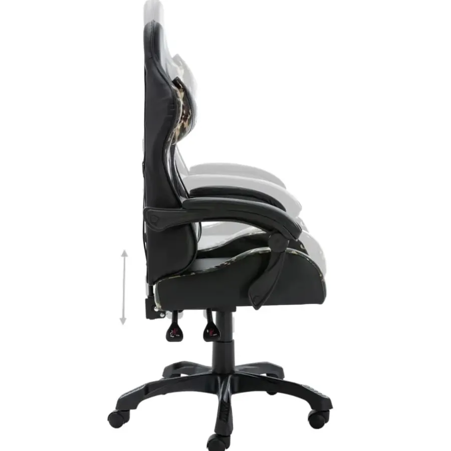 Gamestoelen-vidaXL - Race Stoel - Zwart - Kunstleer