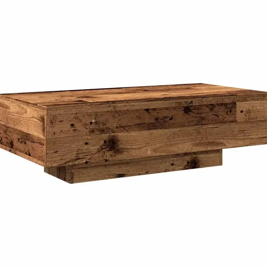 Salontafels-vidaXL - Rechthoekige Salontafel - Oud hout - Bewerkt hout - 100x49.5x31 cm