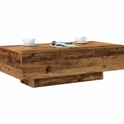 Salontafels-vidaXL - Rechthoekige Salontafel - Oud hout - Bewerkt hout - 100x49.5x31 cm