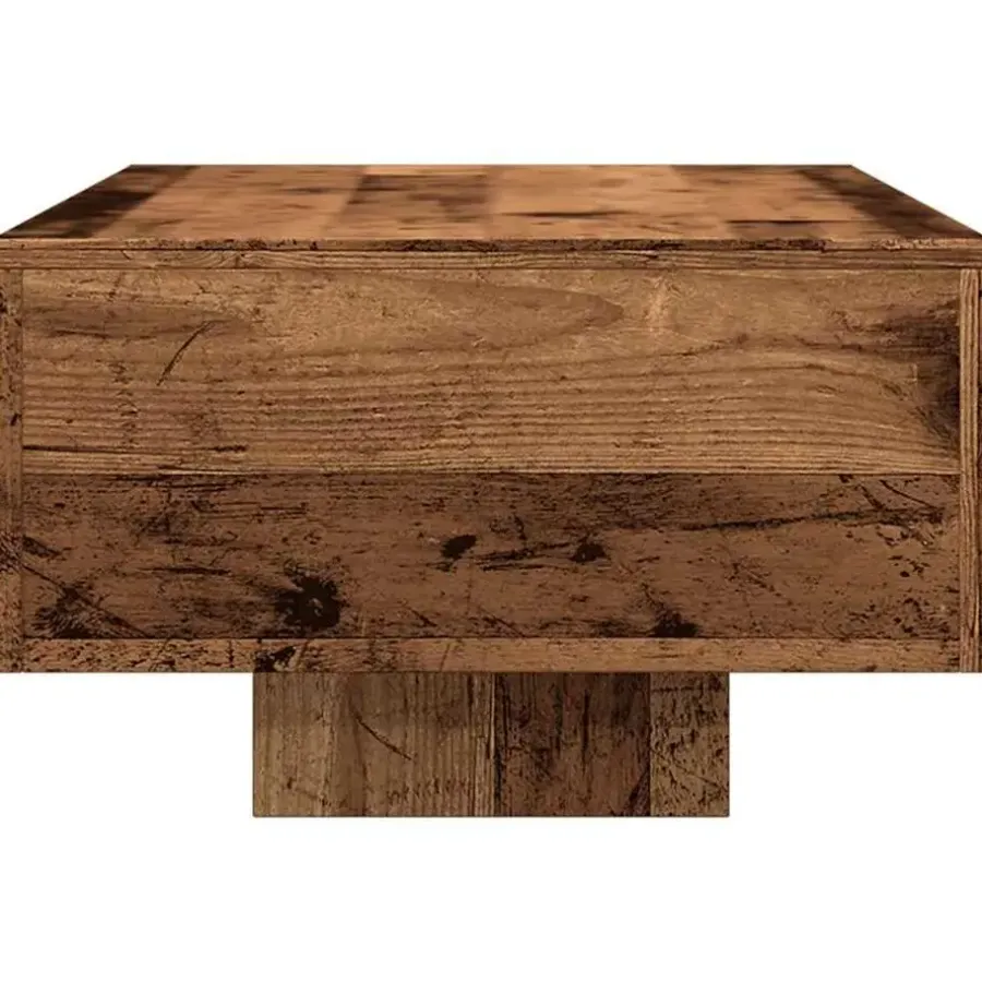 Salontafels-vidaXL - Rechthoekige Salontafel - Oud hout - Bewerkt hout - 100x49.5x31 cm