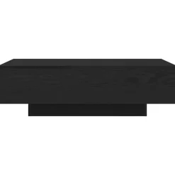 vidaXL - Rechthoekige Salontafel - Zwart eiken - Bewerkt hout - 100x49.5x31 cm