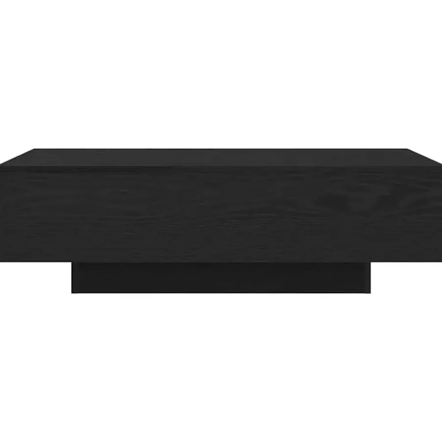 vidaXL - Rechthoekige Salontafel - Zwart eiken - Bewerkt hout - 100x49.5x31 cm