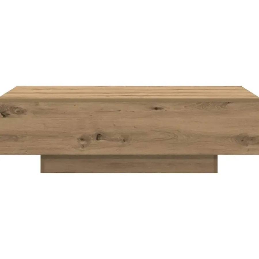 vidaXL - Rechthoekige Salontafel - Artisanaal eiken - Hout - 100x49.5x31 cm