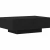 Salontafels-vidaXL - Rechthoekige Salontafel met 4 lades - Zwart eiken - Hout - 90x60 cm