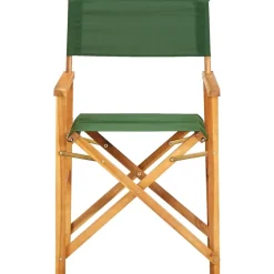 vidaXL - Regisseursstoelen - Groen - Hout - 2 stuks