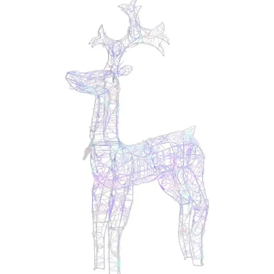 vidaXL - Rendier Kerstdecoratie - Multikleur