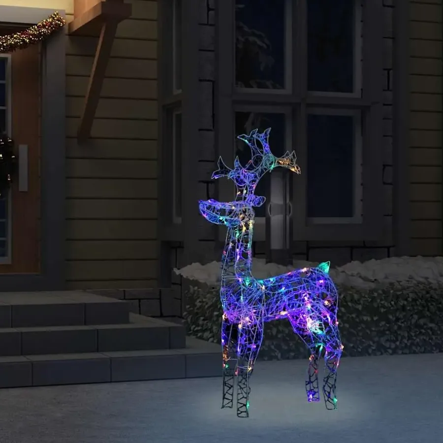 vidaXL - Rendier Kerstdecoratie - Multikleur